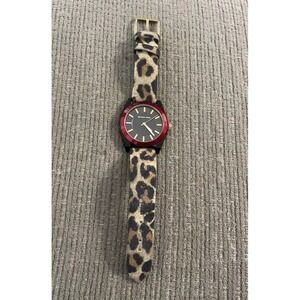 MICHAEL KORS Women's Channing Animal Print Leather Strap Watch 40mm